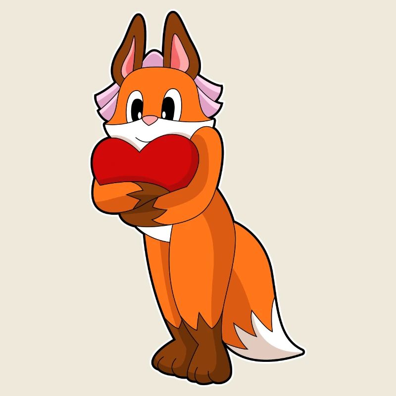 Fuchs Braut Herz Hochzeit