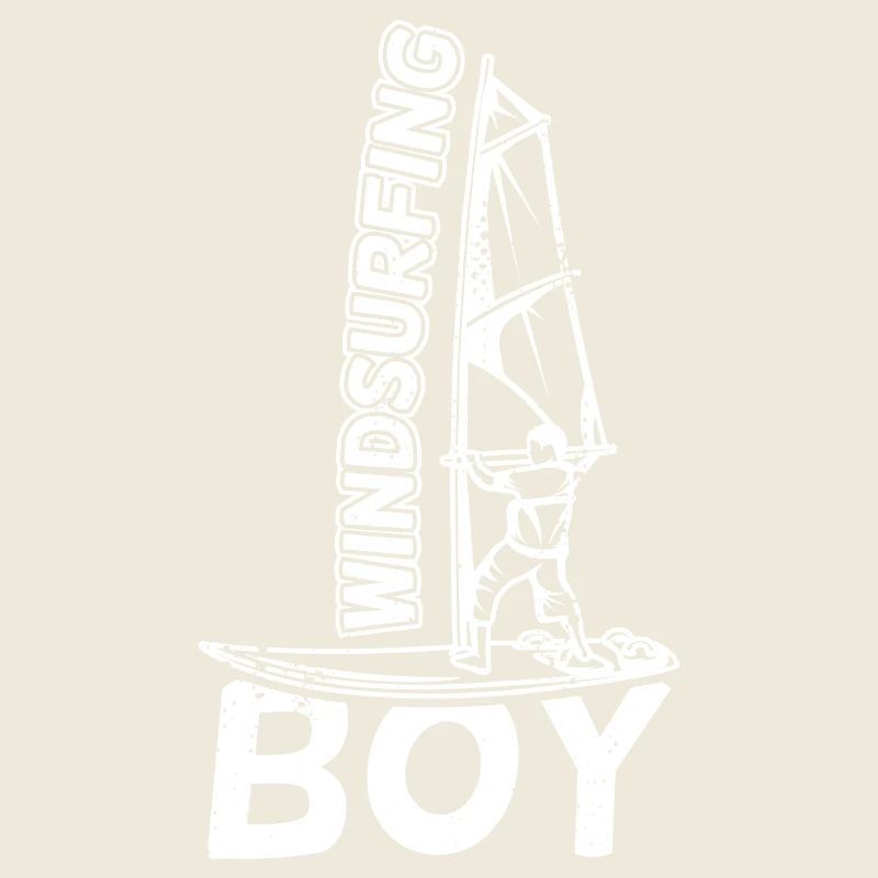 Lustiger Windsurfer Junge