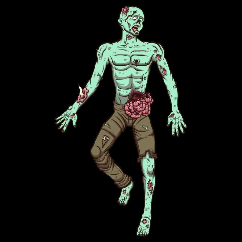 Zombie Laying On Ground