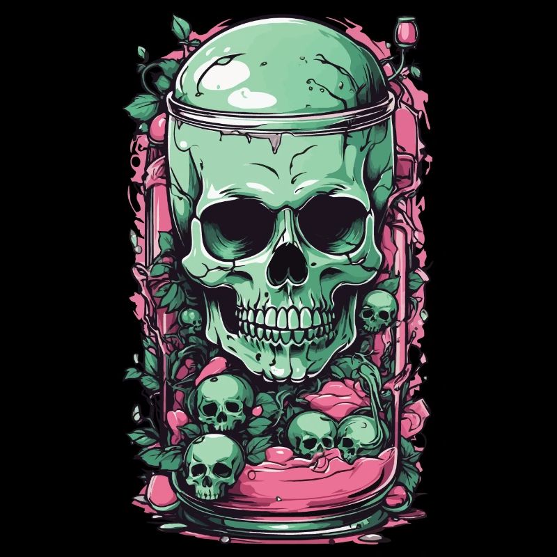 Goth Skull Candy Pastel Gothic Weirdcore Design