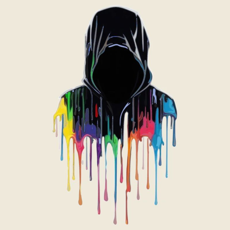 Coloured hoodie