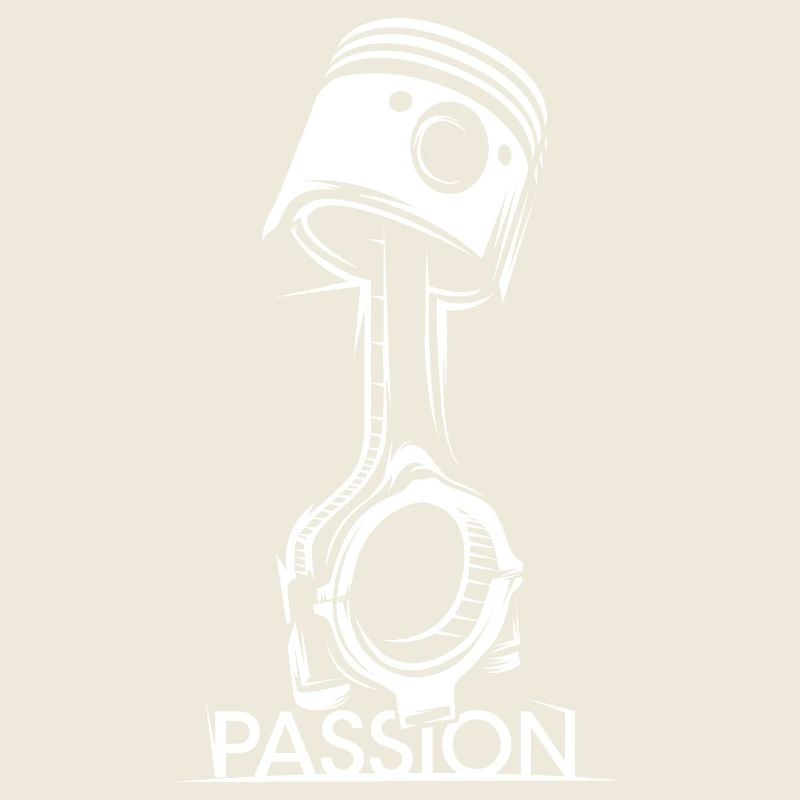 Piston Tuner Passion Auto Racing Motor icon Logo