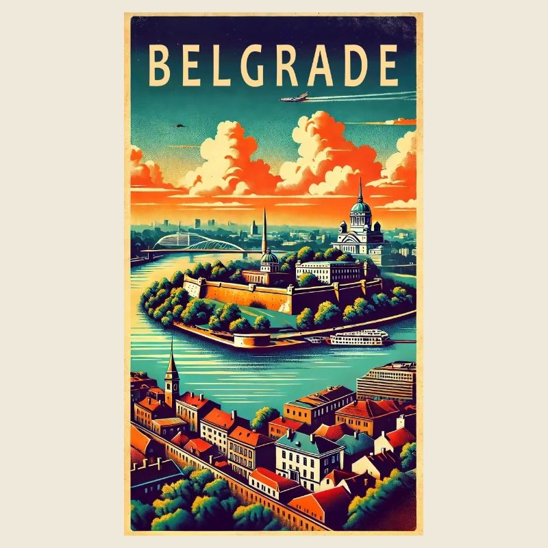 Design rétro de Belgrade, Serbie