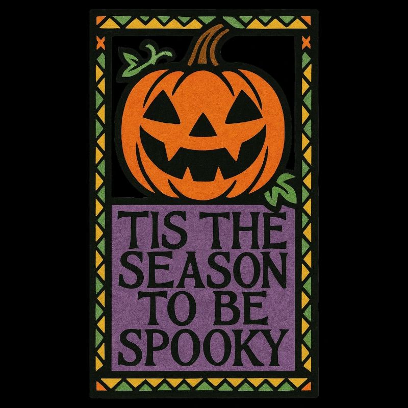 Folk Spooky Citrouille Signe