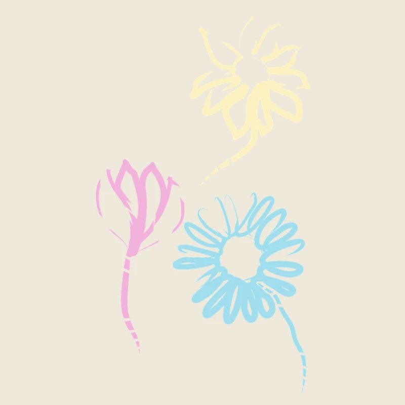 Bunte Blumen der Freundschaft