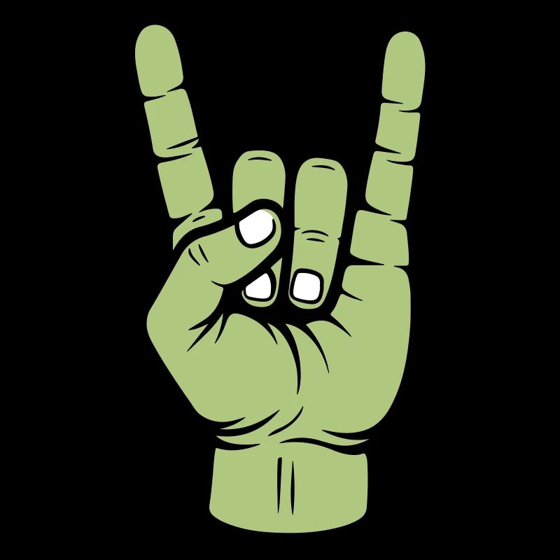 Party Hand Rock Zeichen