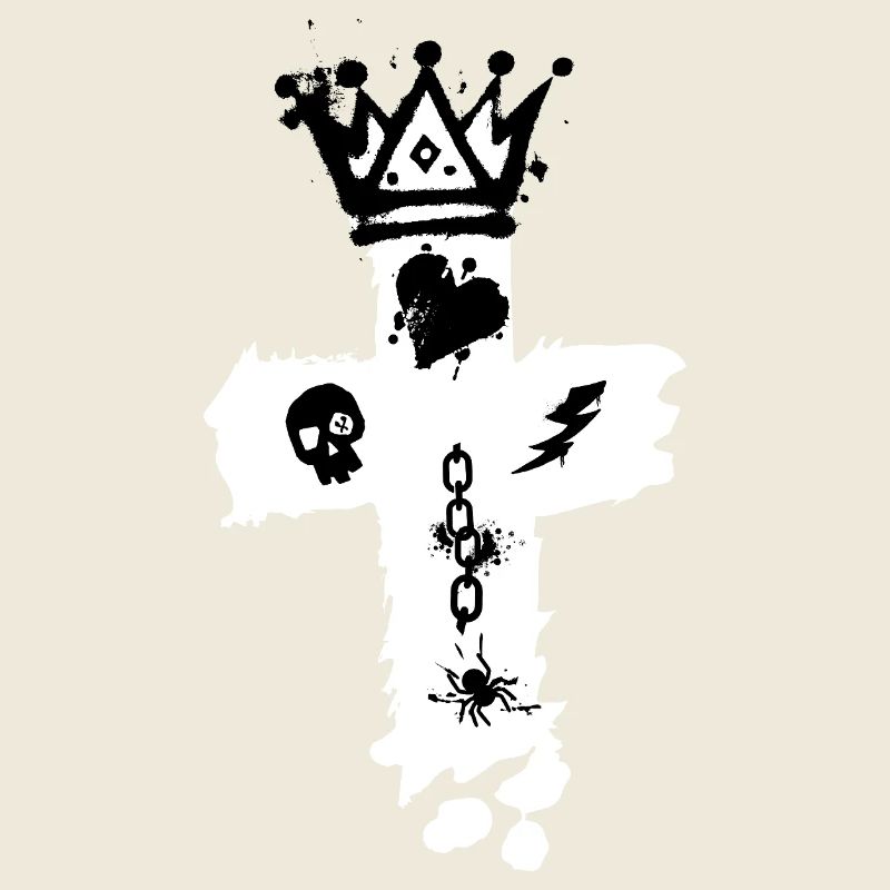 Style de rue graphique avec des éléments gothiques