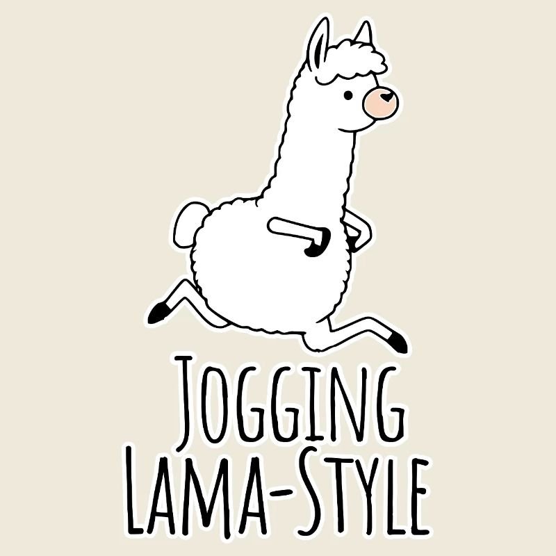 Des joggers style lama ! Courir à la fois et s’amuser !
