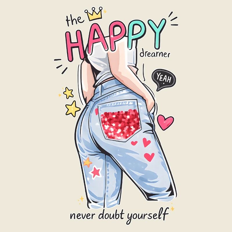 Happy Dreamer Never Doubt Yourself Design