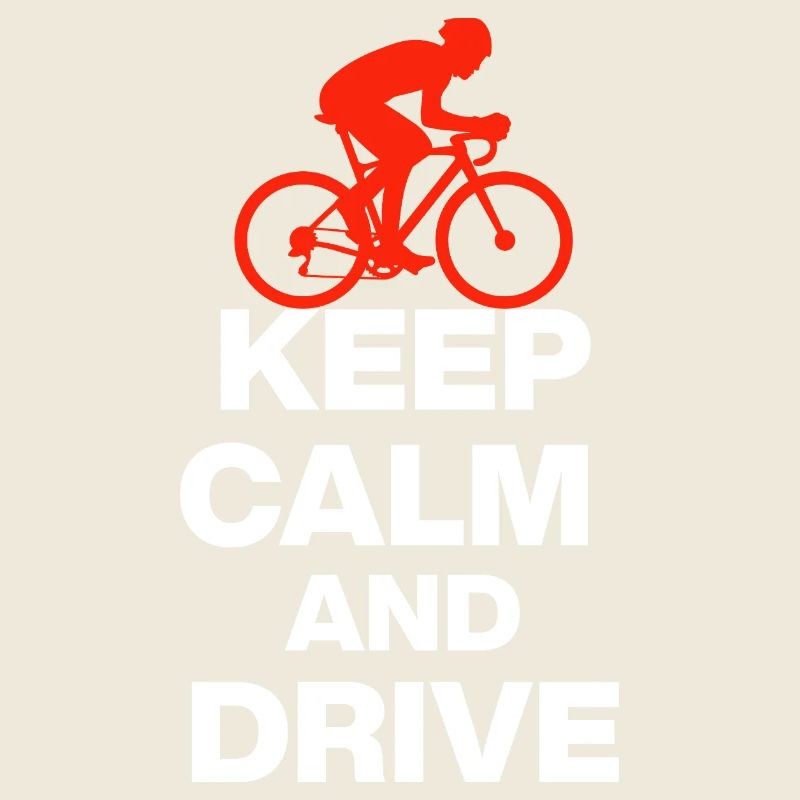 RESTEZ CALMES ET ROULEZ ! CADEAU DE VÉLO DE ROUTE ET DE CYCLISME w