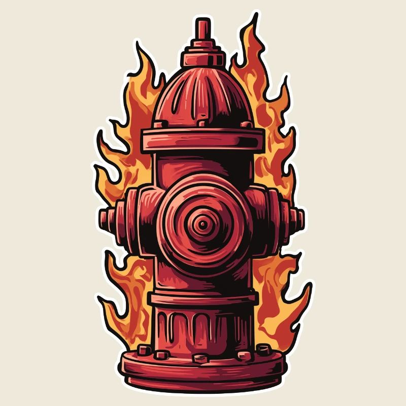 Fire Brigade Dad T-Shirt Gift Fire Brigade Fire Hydrant