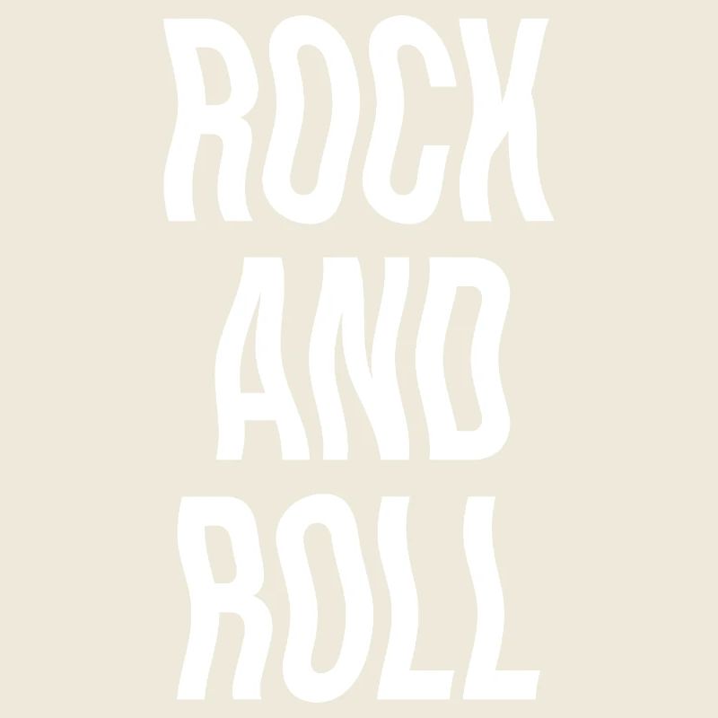Typographie audacieuse du rock and roll