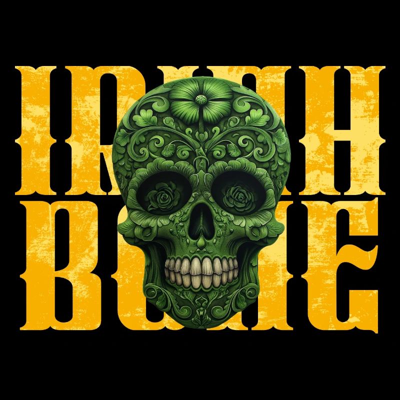 St. Patricks Day - Skull - Irish Bone