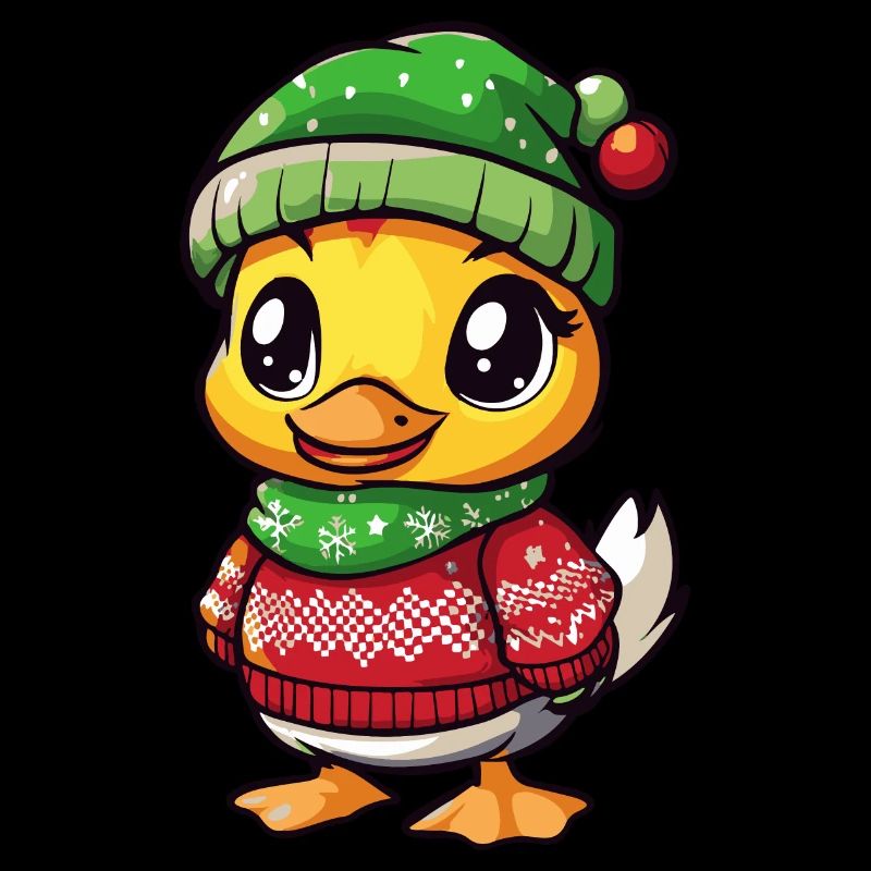 Bande dessinée de Noël de canard