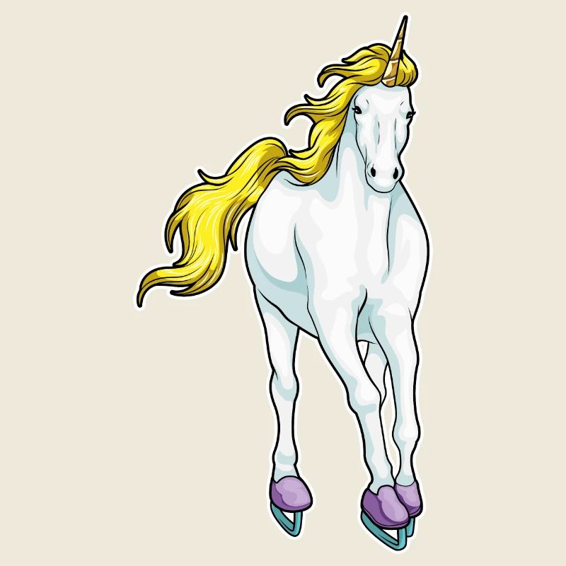 Einhorn Eislaufen Rollschuhe