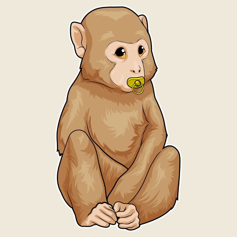 Tétine pour bébé singe