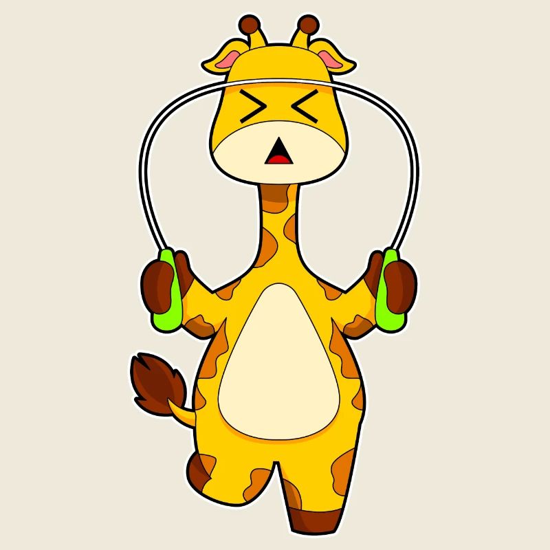 Giraffe Seilspringen Springseil