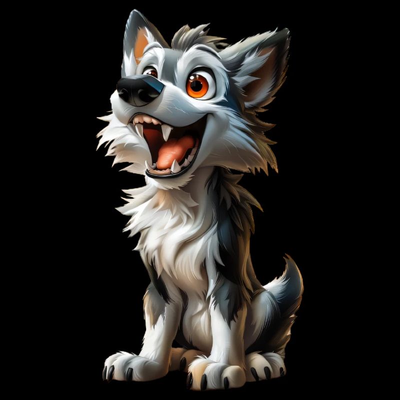 Grey Wolf #lovely toons