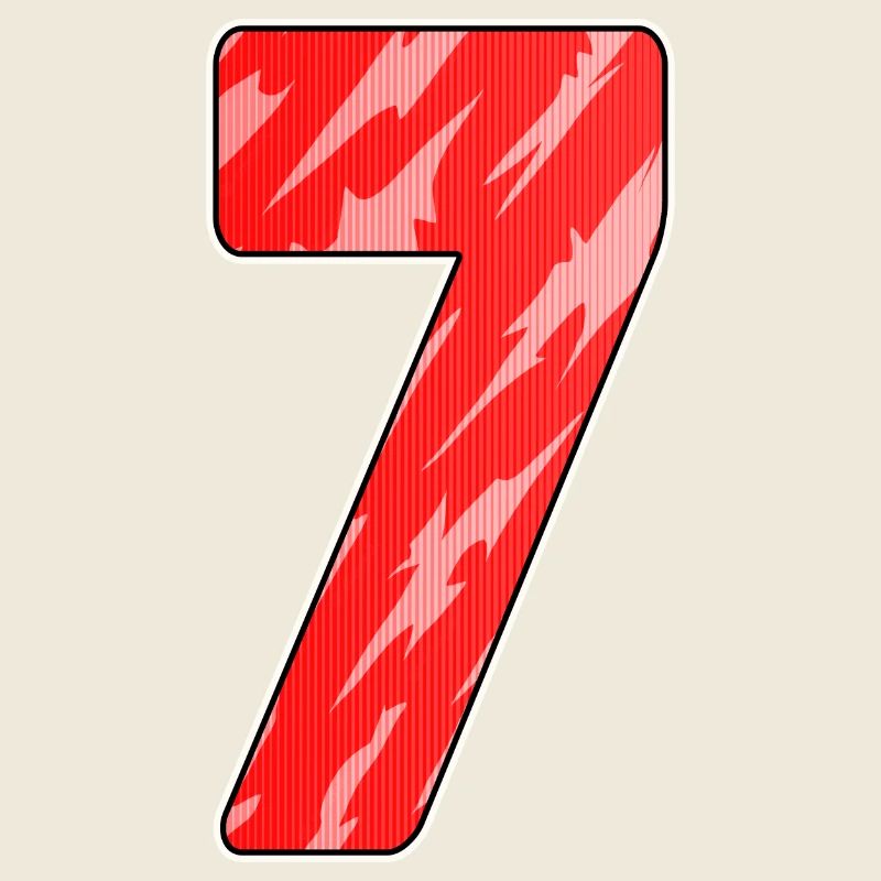 Numéro sept - Numéro 7 Numéro Rouge