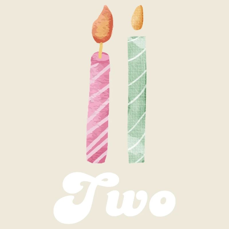 2nd Anniversary Candle