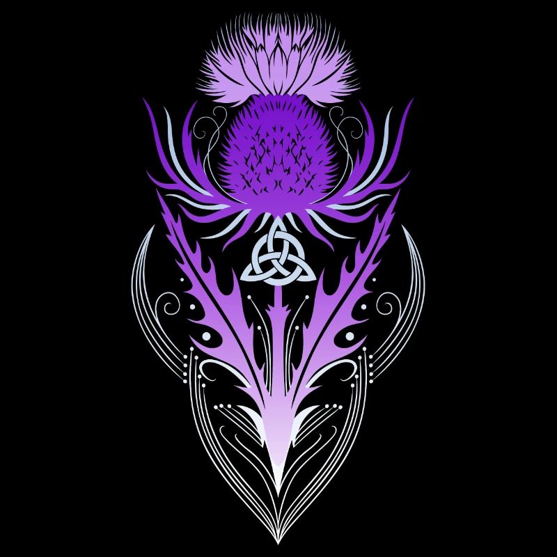 Thistle with Triquetra