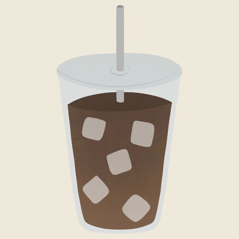 Eiskaffeewürfel Muster