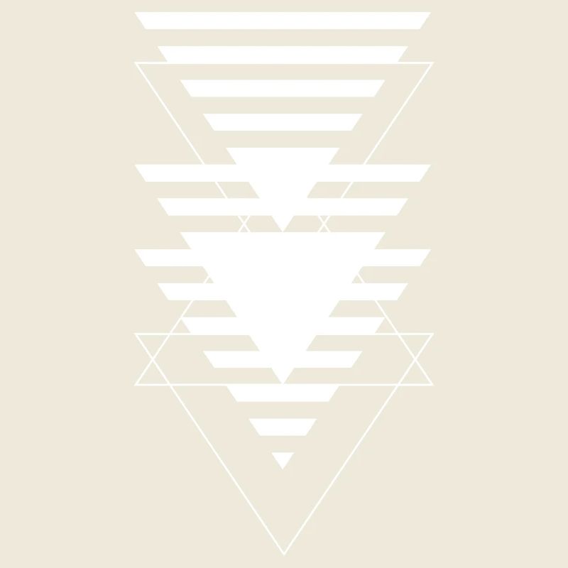 Layered Triangle Geometric Pattern