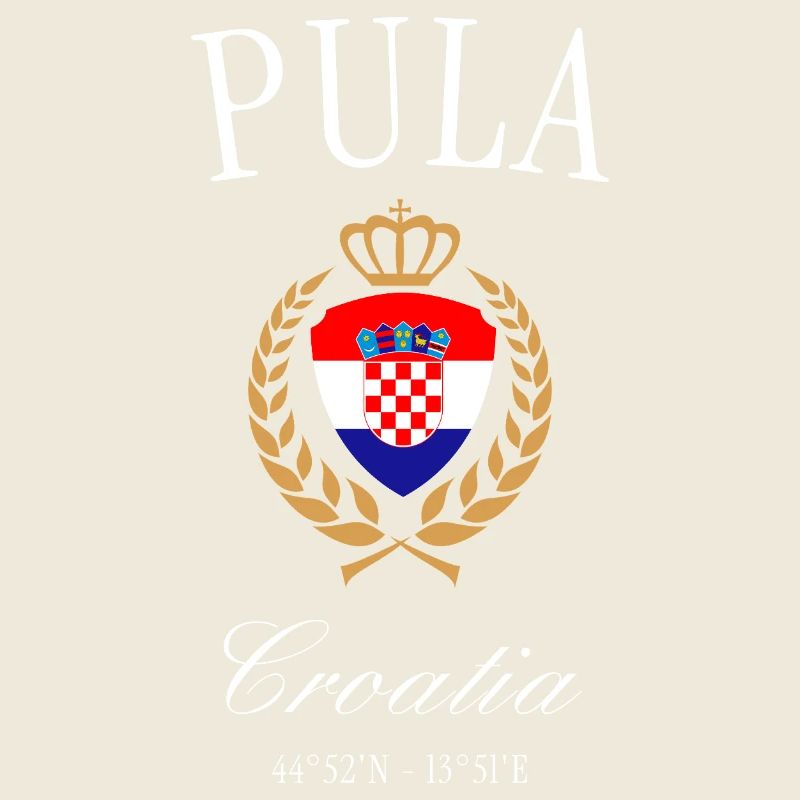 Pula Kroatien Wappen Krone – Reise Souvenir