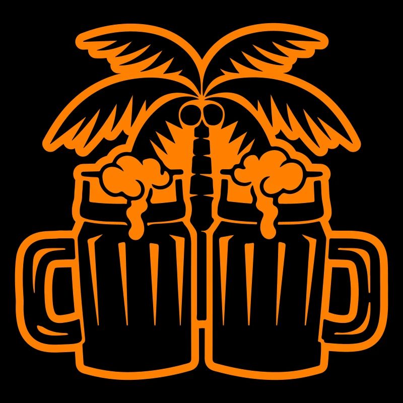 Bier Strand Palmen Insel