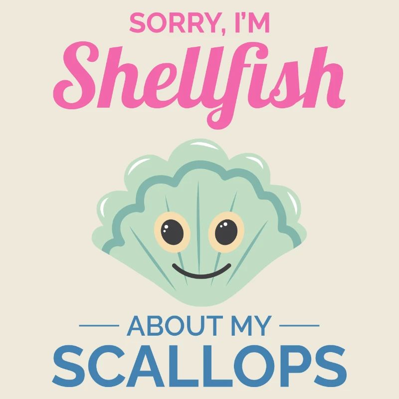 Scallop Seashells Collector Beachcomber Shellfish
