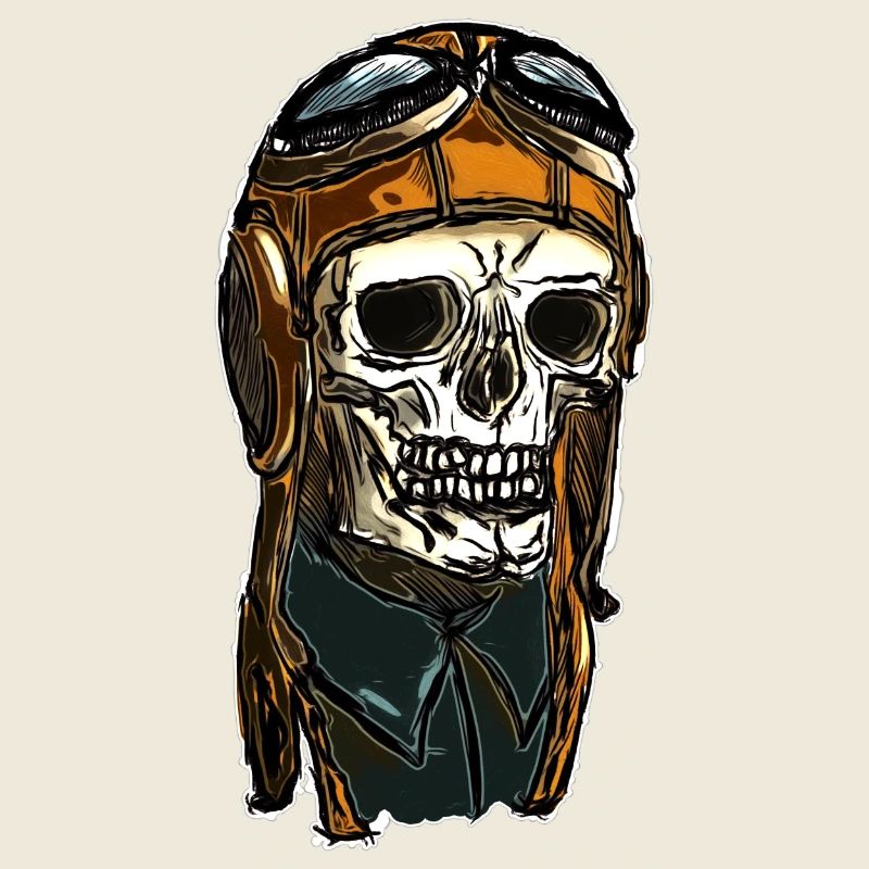 Skull avec casque