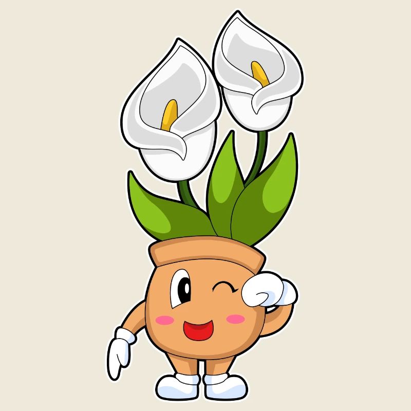 Pot de fleurs Calla-Lily Fleurs