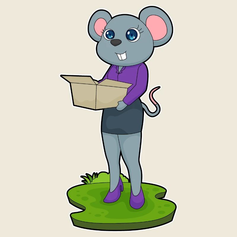Boîte de secrétaire de souris