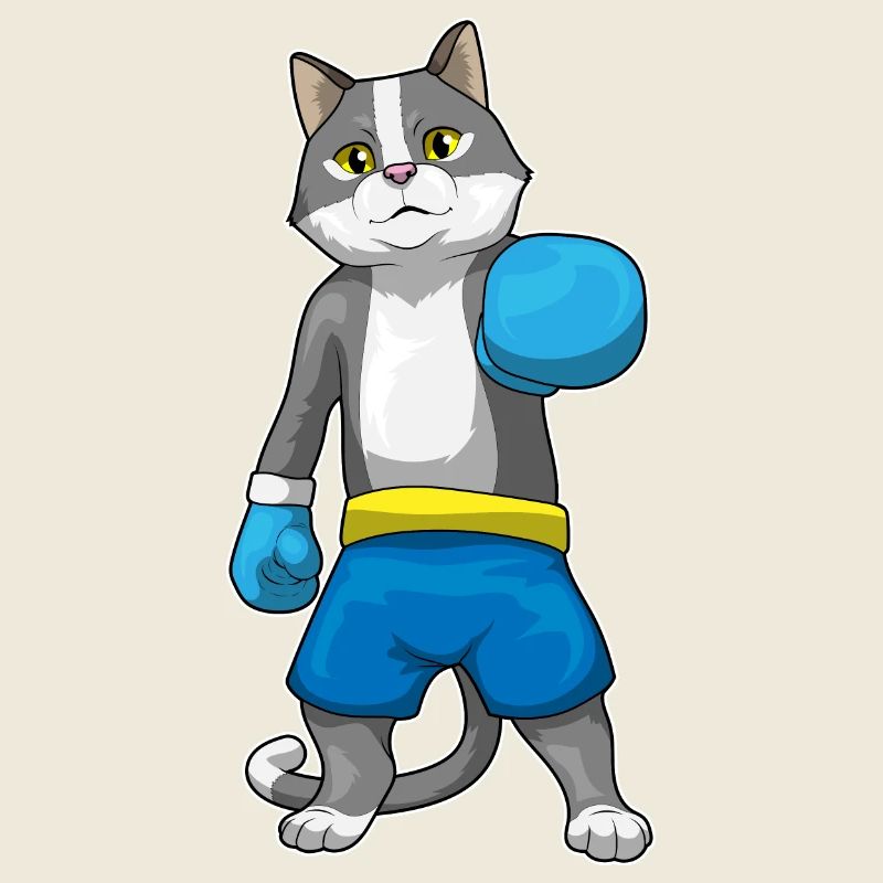 Katze Boxer Boxhandschuhe Boxen
