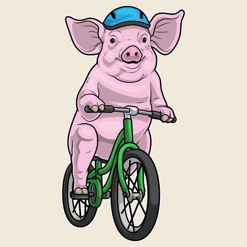 Pig Bicycle