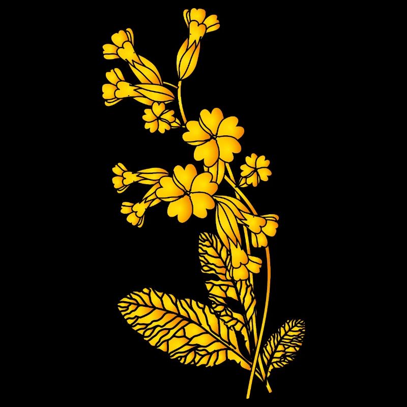 Cowslip Sketch – Monochrome Illustration