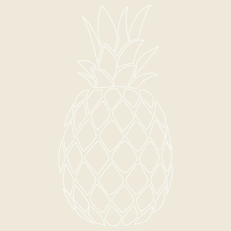 Pineapple white - Minimal Design