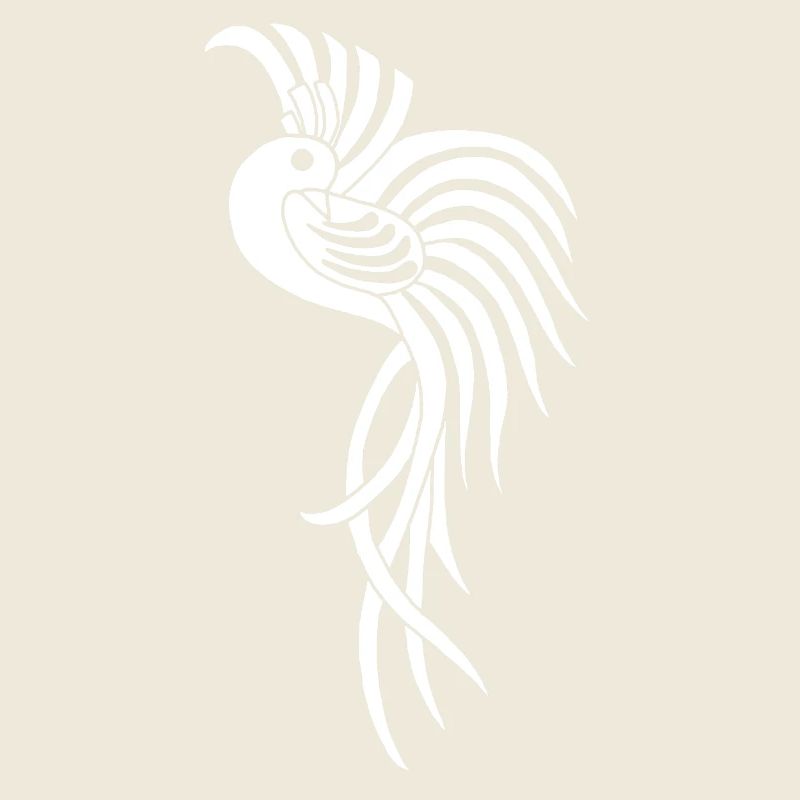 Weißer Vogel des Paradieses