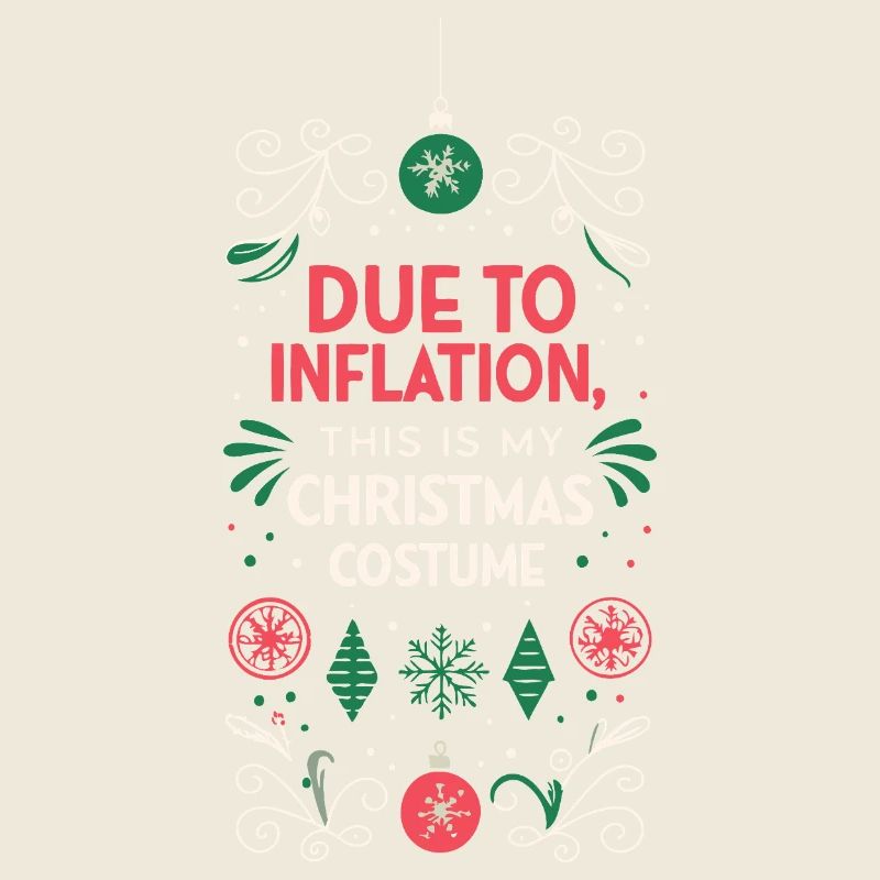 Inflation-Weihnachtskostüm