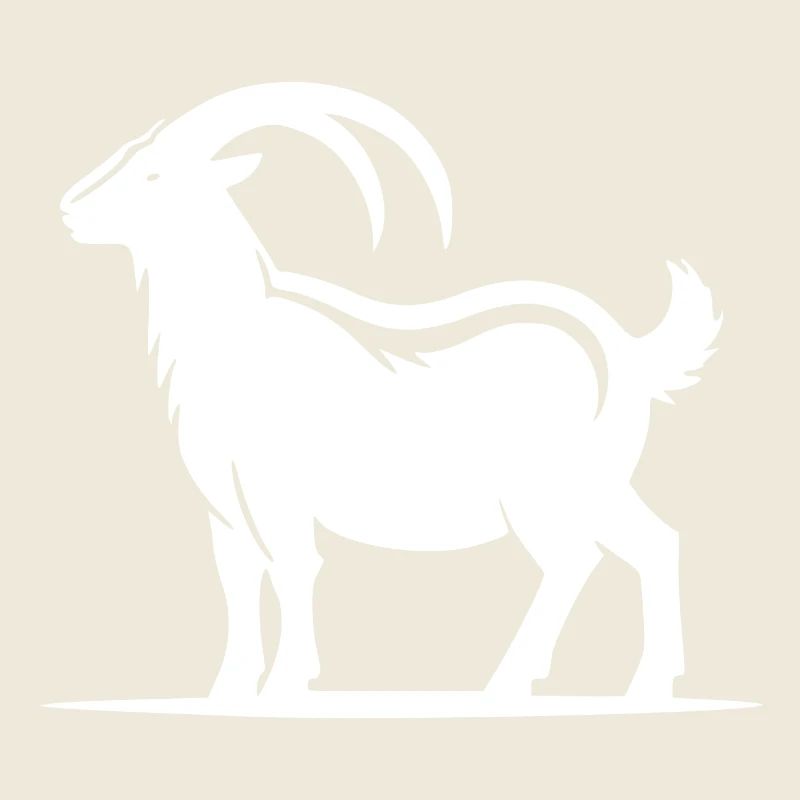 Portrait de chèvre avec d’énormes cornes