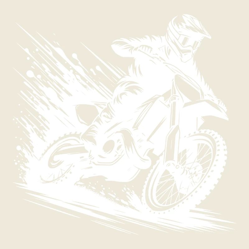 Enduro tout-terrain boue et vitesse