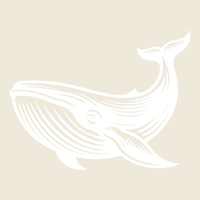 Sea Creature Vintage Whale No Plastic in living space