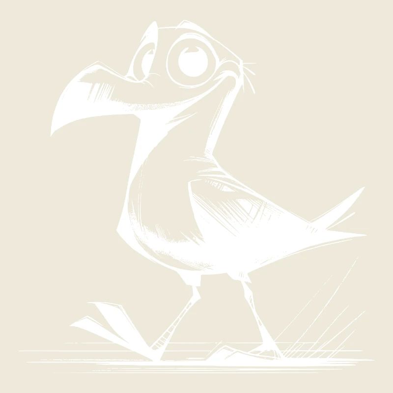 Funny bird with an eye for nonsense