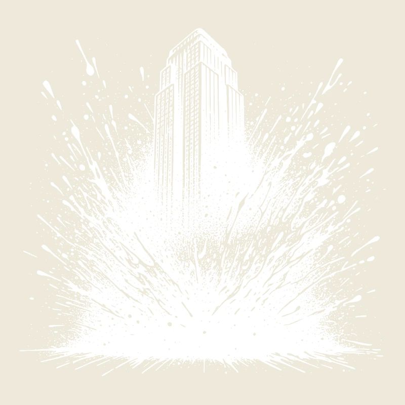 Skyscrapers in Energy Chaos Style Explosion