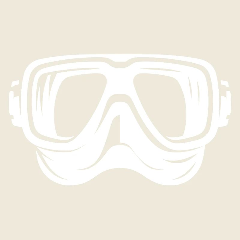 Style de logo de lunettes de plongée simples