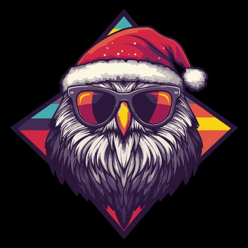 Hibou Noël Cool
