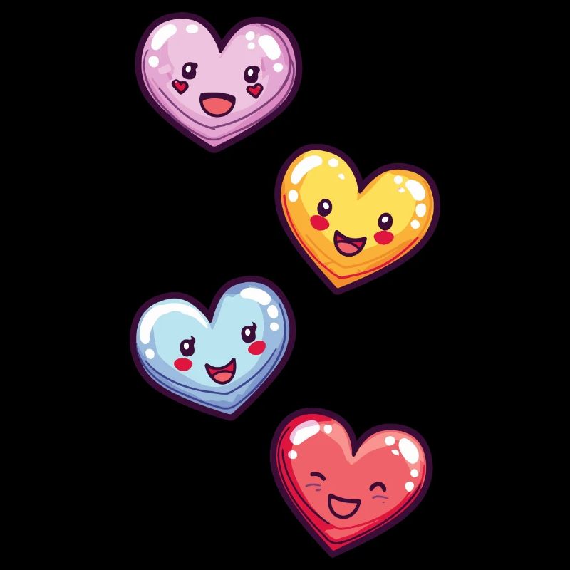 Hearts Colorful