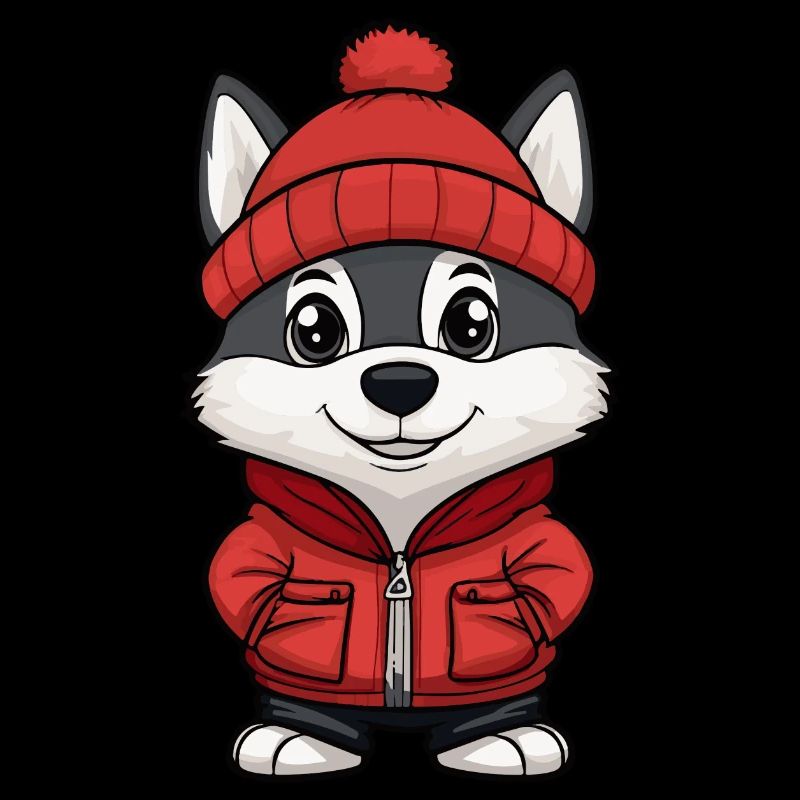 Husky Chien Élégant
