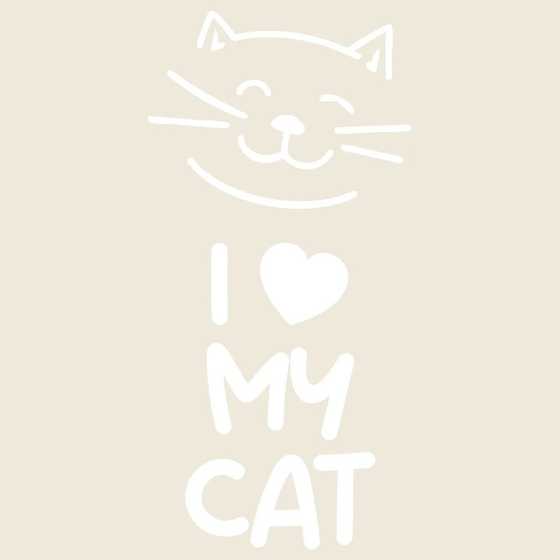J’aime mon chat (foncé)