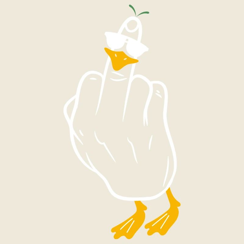 Gänse-Mittelfinger-Humor